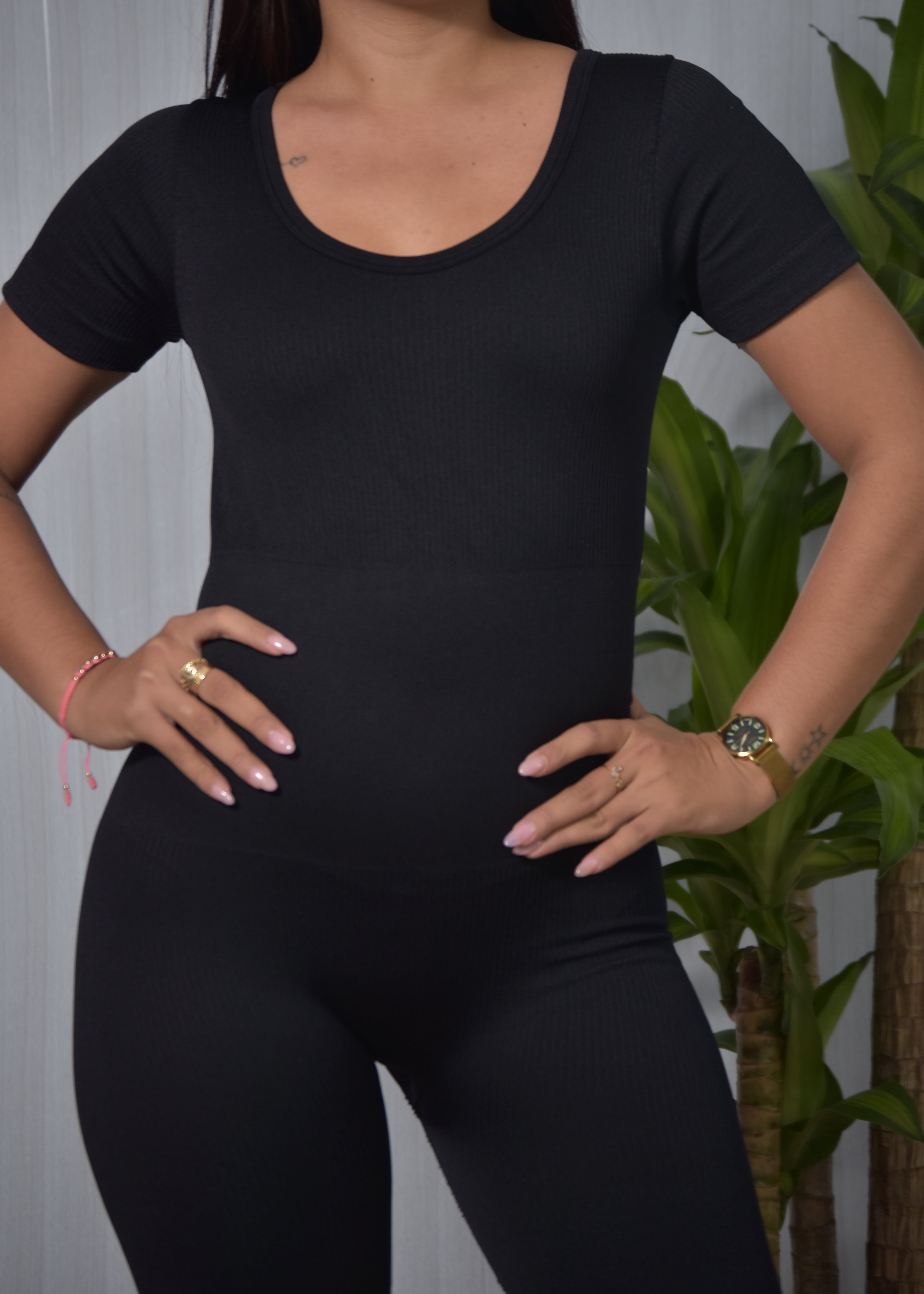 Enterizo Largo Seamless Mujer