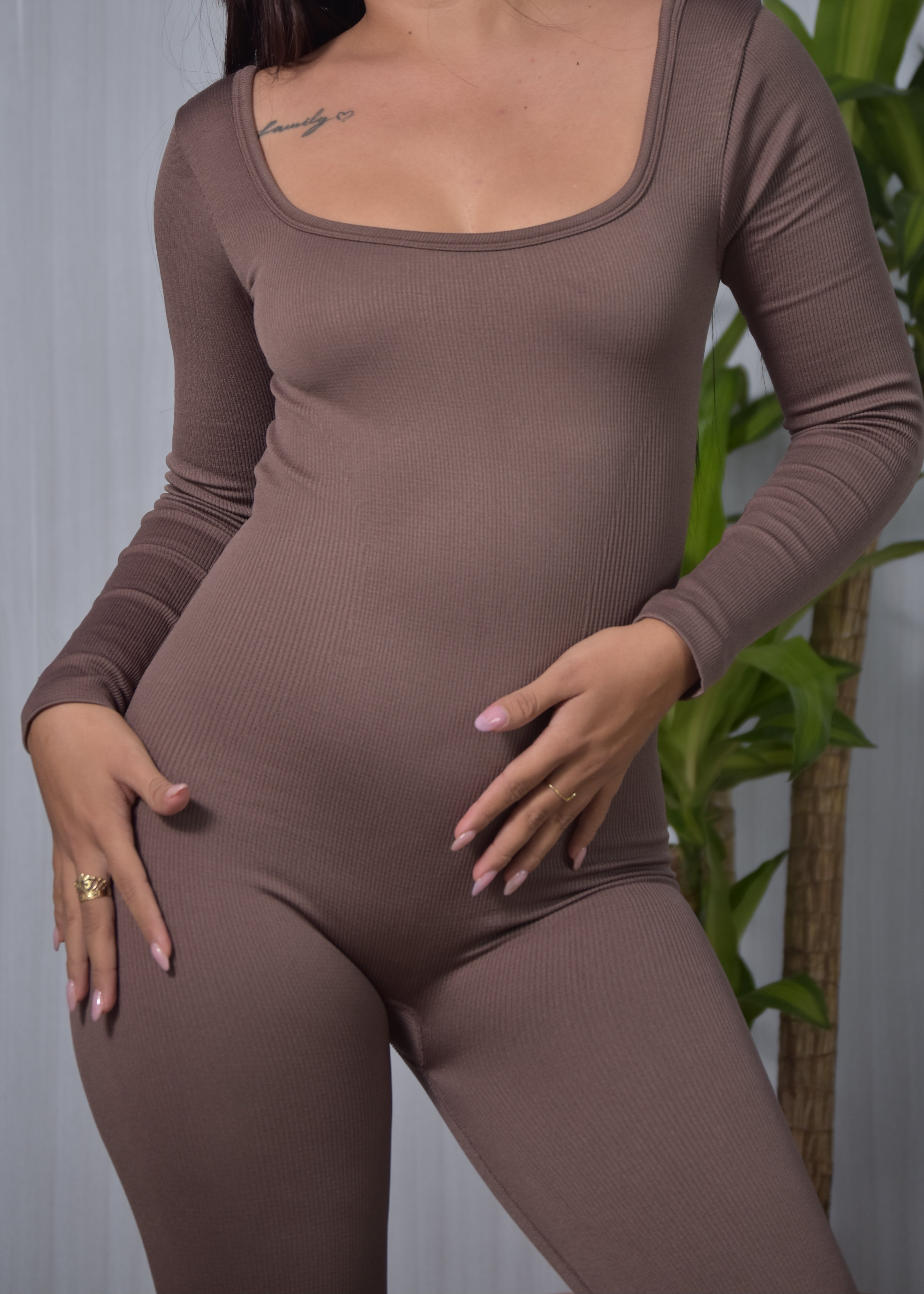 Enterizo Largo Seamless Mujer