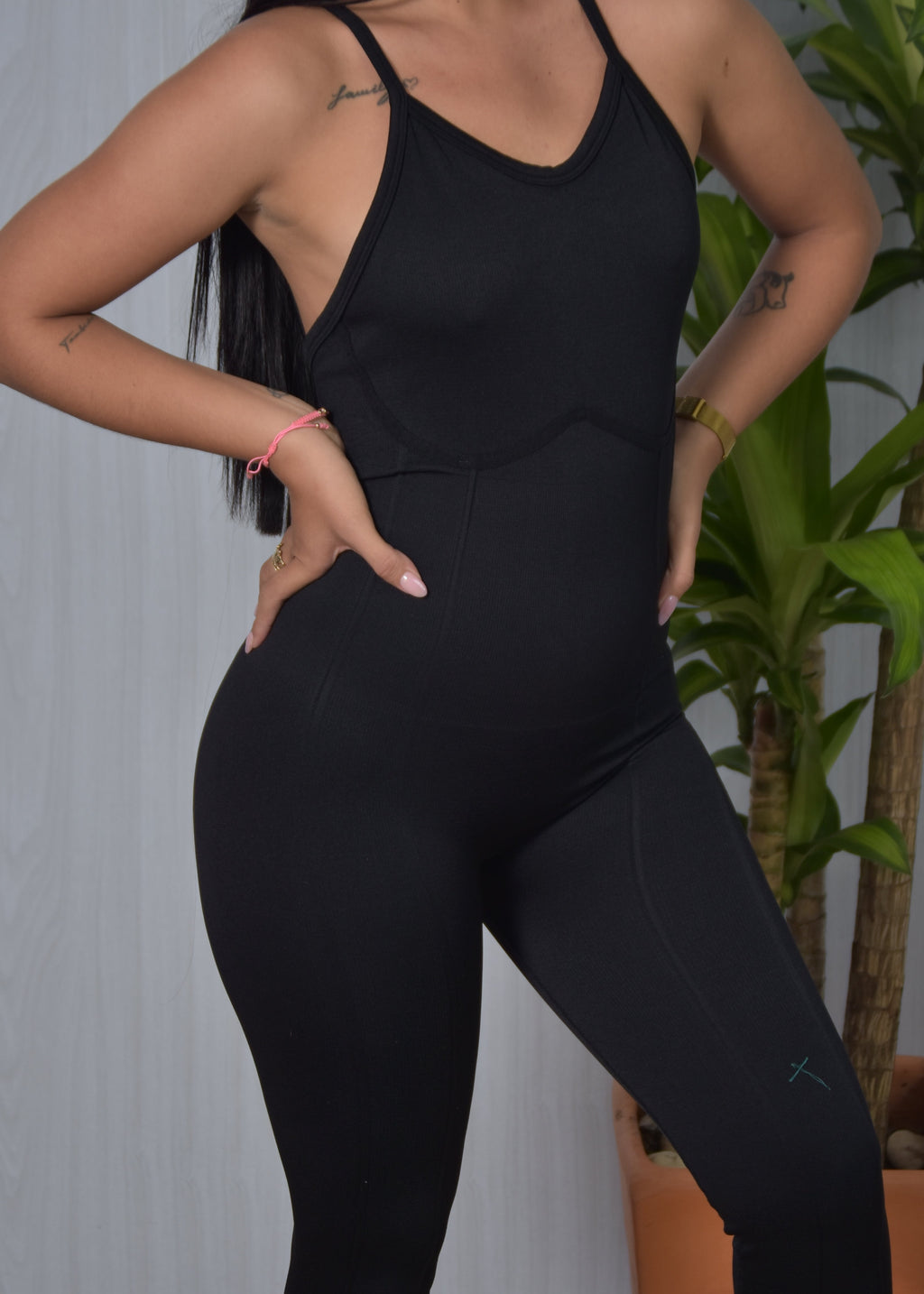 Enterizo Largo Seamless Mujer