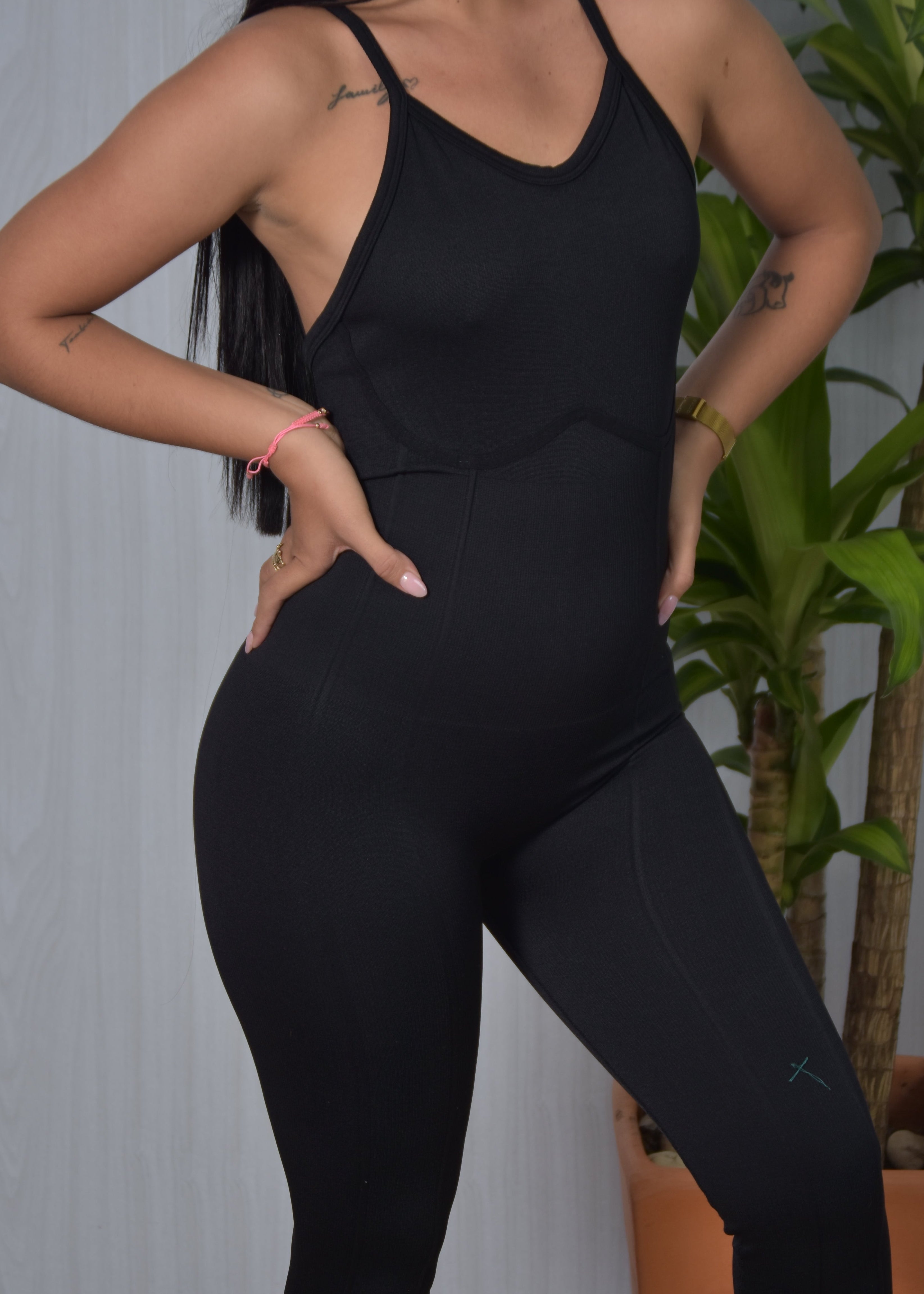 Enterizo Largo Seamless Mujer