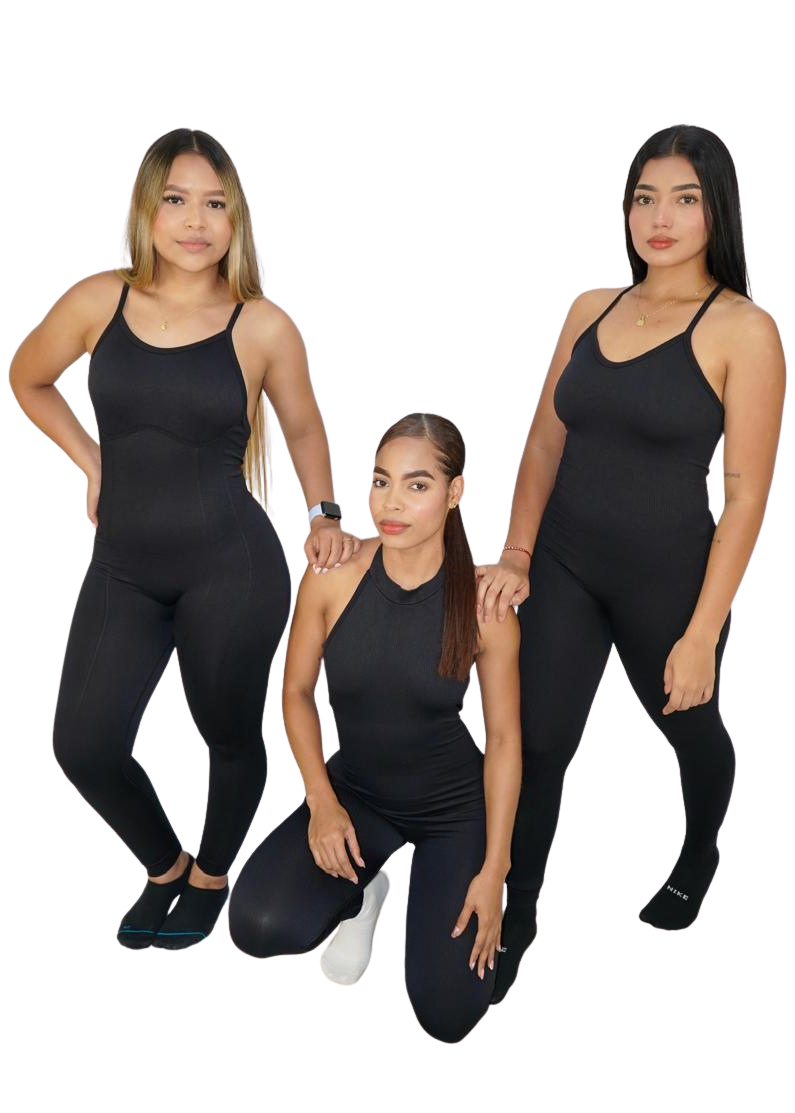 Enterizo Largo Seamless Mujer